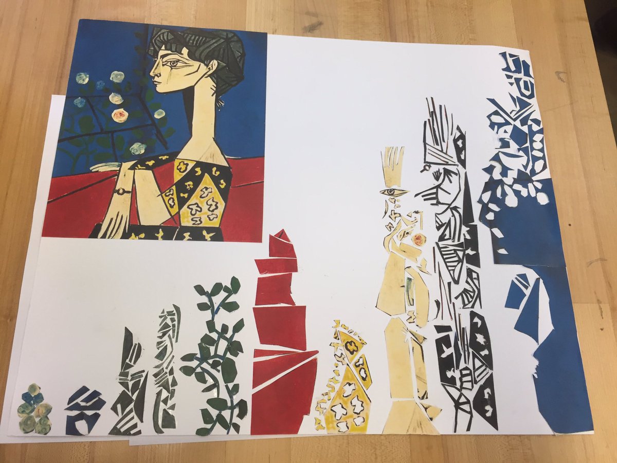tarathearch's tweet photo. painting by Picasso with its completes histogram for color theory. Tapestry is hung in the arch building! Go see!! https://t.co/FIrgoWB3Eh