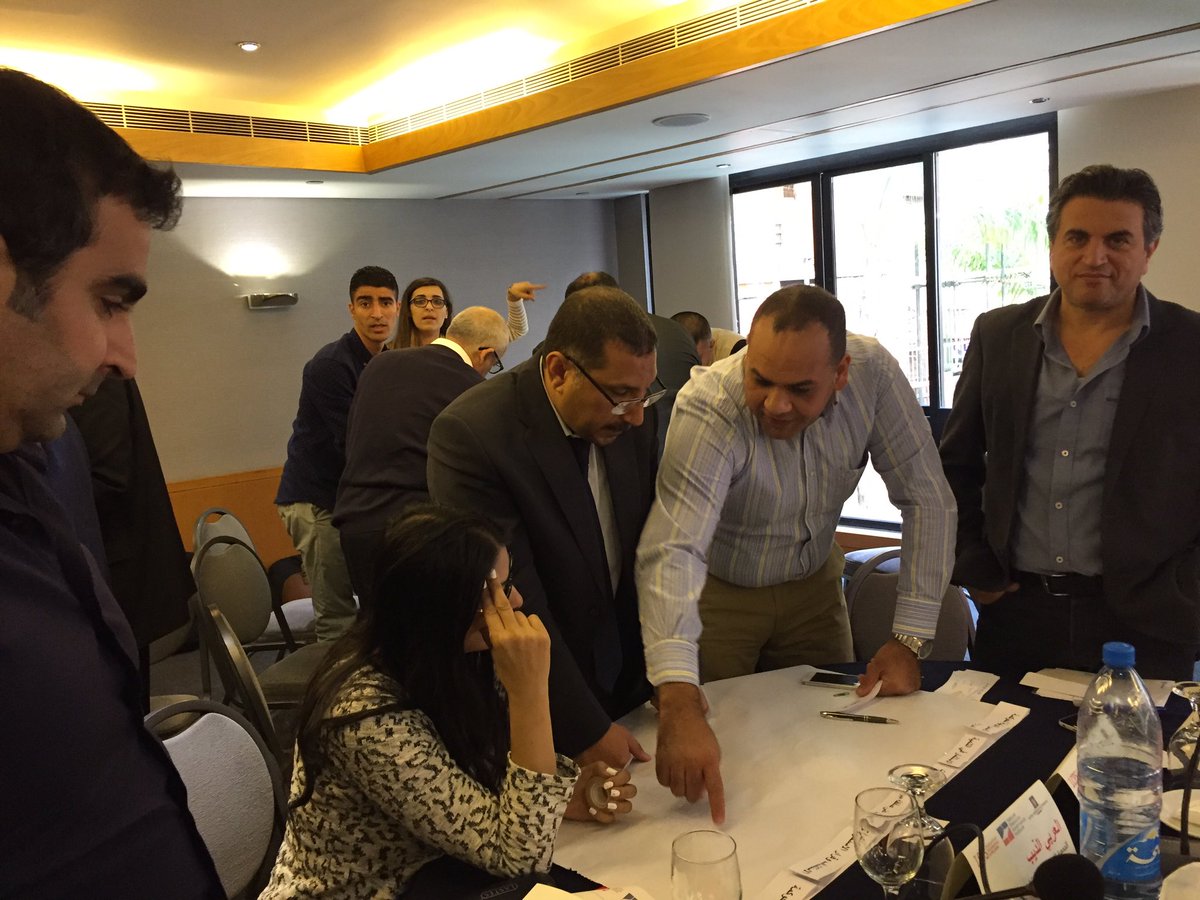 LauryHaytayan's tweet photo. Day 1 #MENAHUB working on @NRGInstitute 's decision chain @LCPSLebanon https://t.co/xfWSYBnzkA