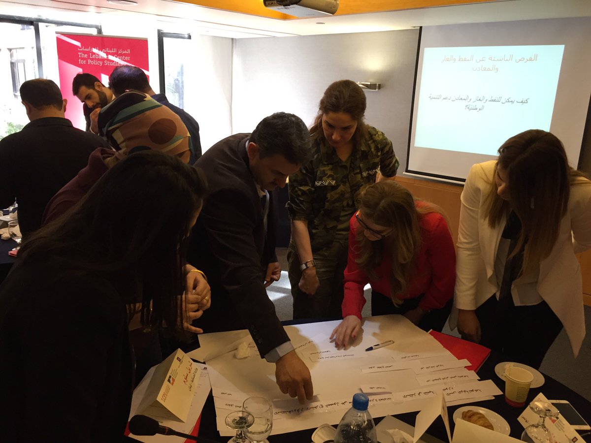 LauryHaytayan's tweet photo. Day 1 #MENAHUB working on @NRGInstitute 's decision chain @LCPSLebanon https://t.co/xfWSYBnzkA