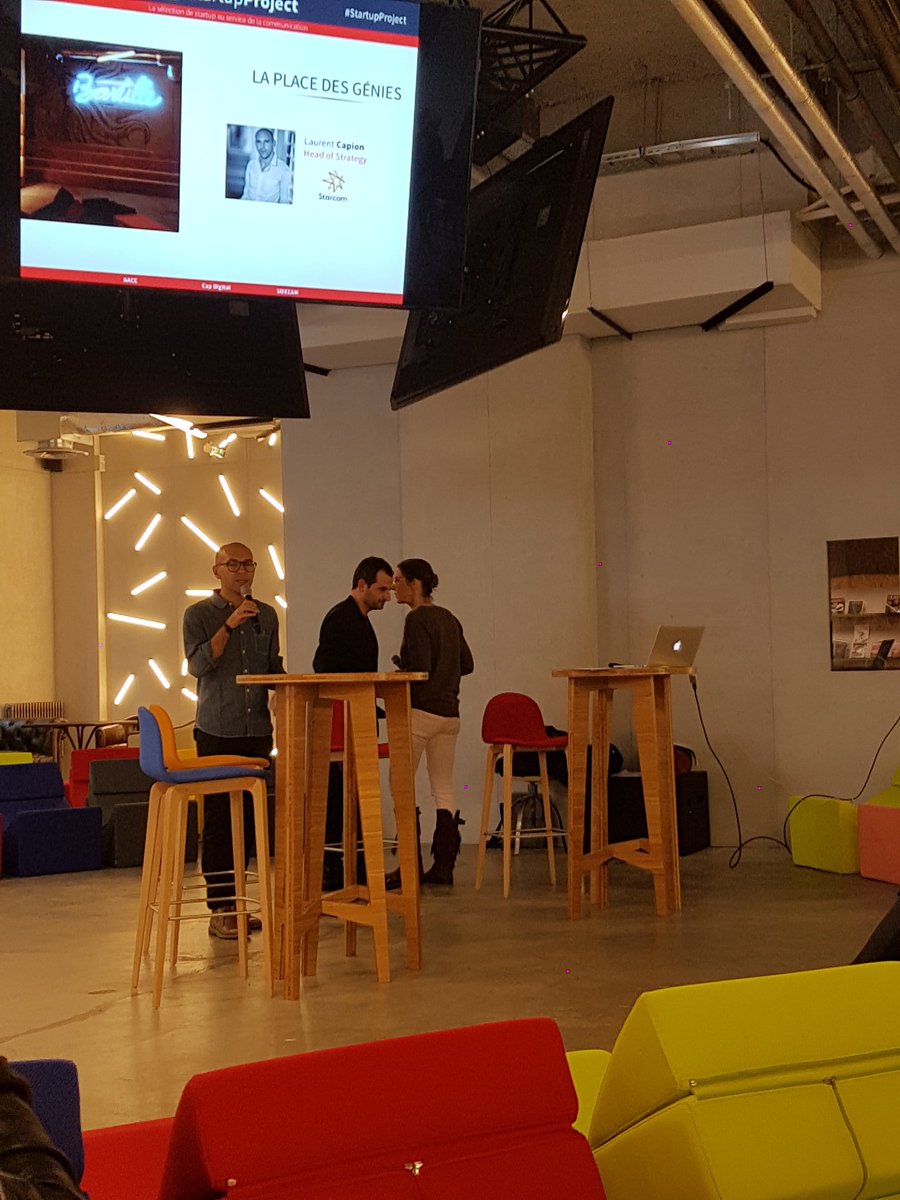 as_cruque's tweet image. Welcome #startupproject : lancement de sa place de marchés @Udecam @AACClive @CapionLaurent @Starcom_France @PublicisMedia