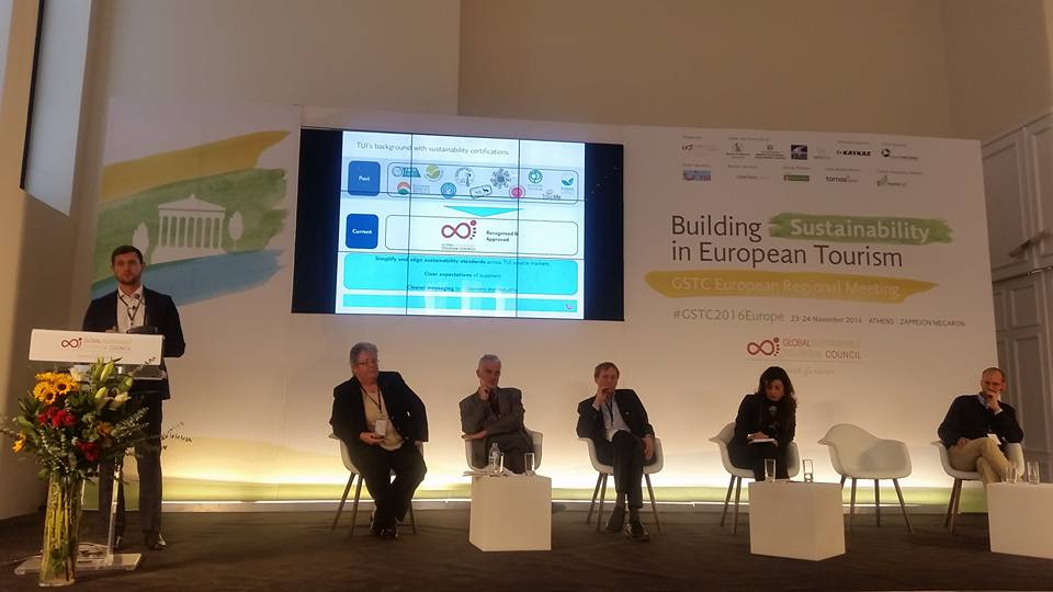 GSTC_'s tweet photo. "Hotels that have certifications have higher customer satisfaction."
Tom Johnston of @TUIGroup at #GSTC2016Europe https://t.co/bzgeZit51X
