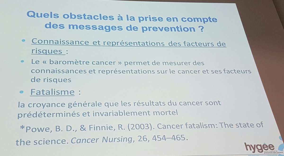 Développer une recherche en prévention.
Présentation par Véronique Régnier, directrice du @CentreHygee à l'occasion du forum ISFA 2016.