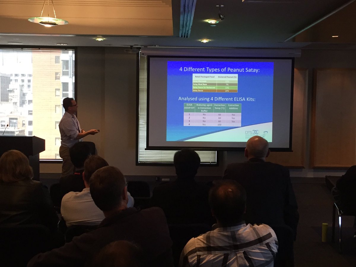 Robinsherlock's tweet photo. #icfa2016. Richard Newton, on the challenges of allergen analysis #DTS FACTA https://t.co/PRLi5zA5E4