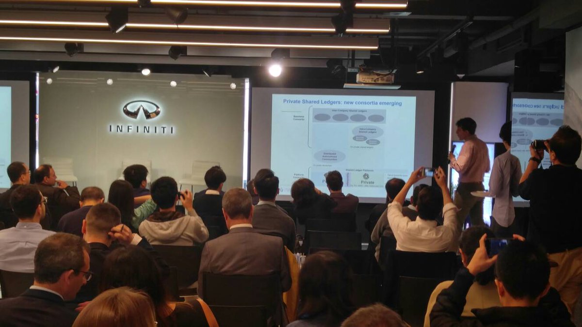 TheKeychainNet's tweet image. George Samman @sammantic talking at @chainofthings #blockchain #shipping conference