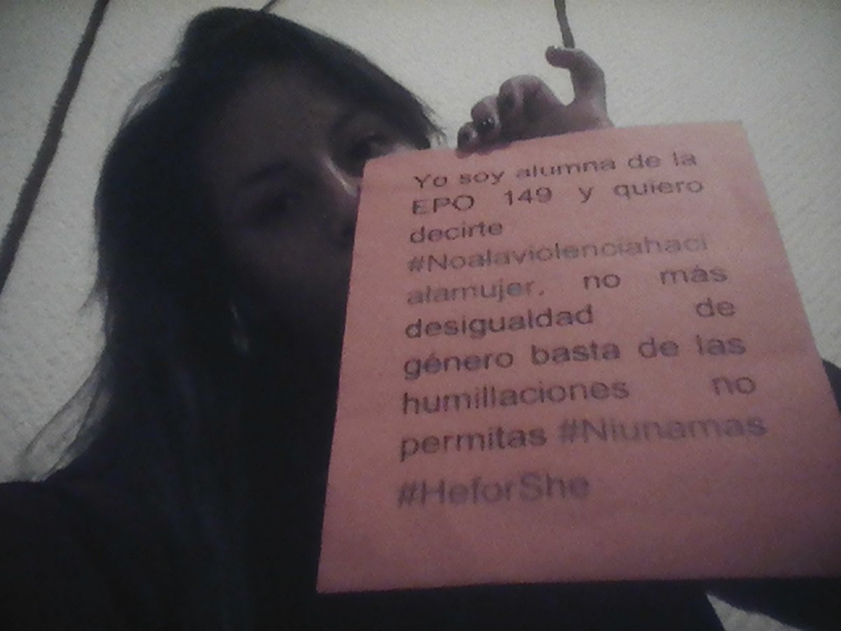 JudithRomero22's tweet photo. #Noalaviolenciahacialamujer
#Niunamad
#heforshe 
Yo también me uno @JAZCI https://t.co/TqYCWySn0l