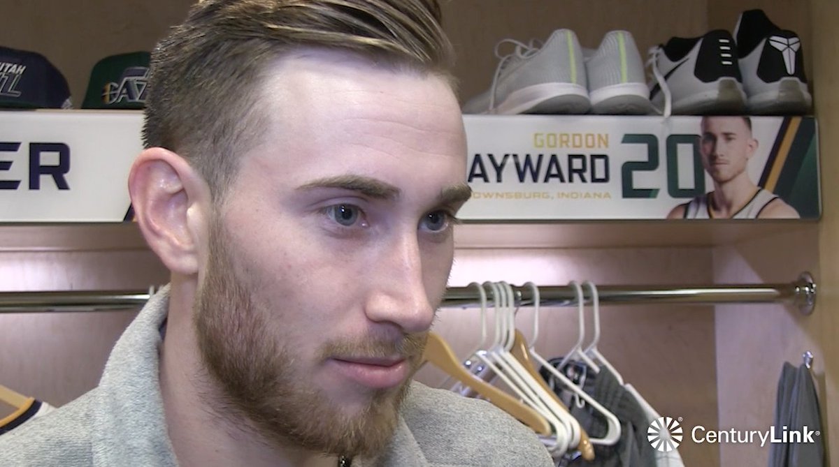 Gordon Hayward Postgame Interview Video: on.nba.com/2gigWyv #DENatUTA https://t.co/QxgS3fvtRM