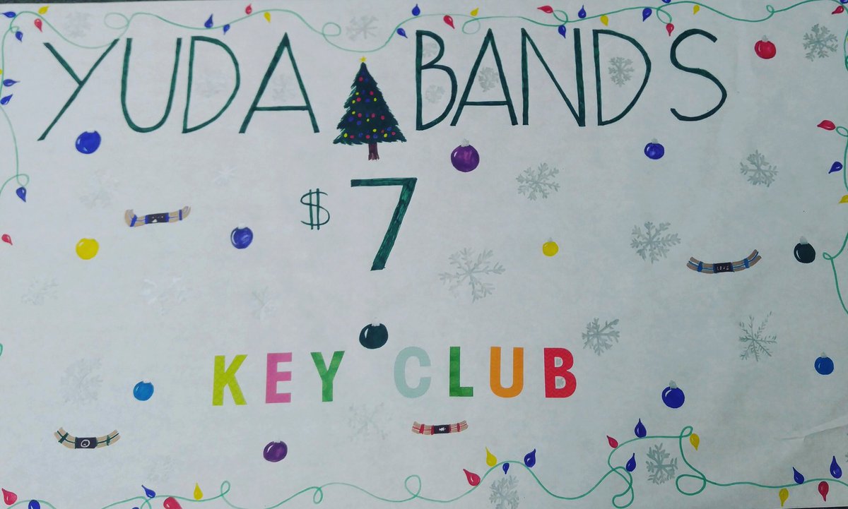 SeahawkKeyClub's tweet image. Hey guys don&apos;t forget to stop by the Key Club booth at Winterfest this weekend! Come get your very own Yuda Bands! Great holiday gifts!