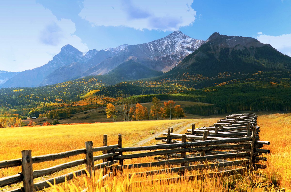 ExplorersGang's tweet photo. Breathtaking view of some mountains from a golden field in an unknown location.  Is this place even real? #travel #travelphotography https://t.co/Wcju9pHKcX