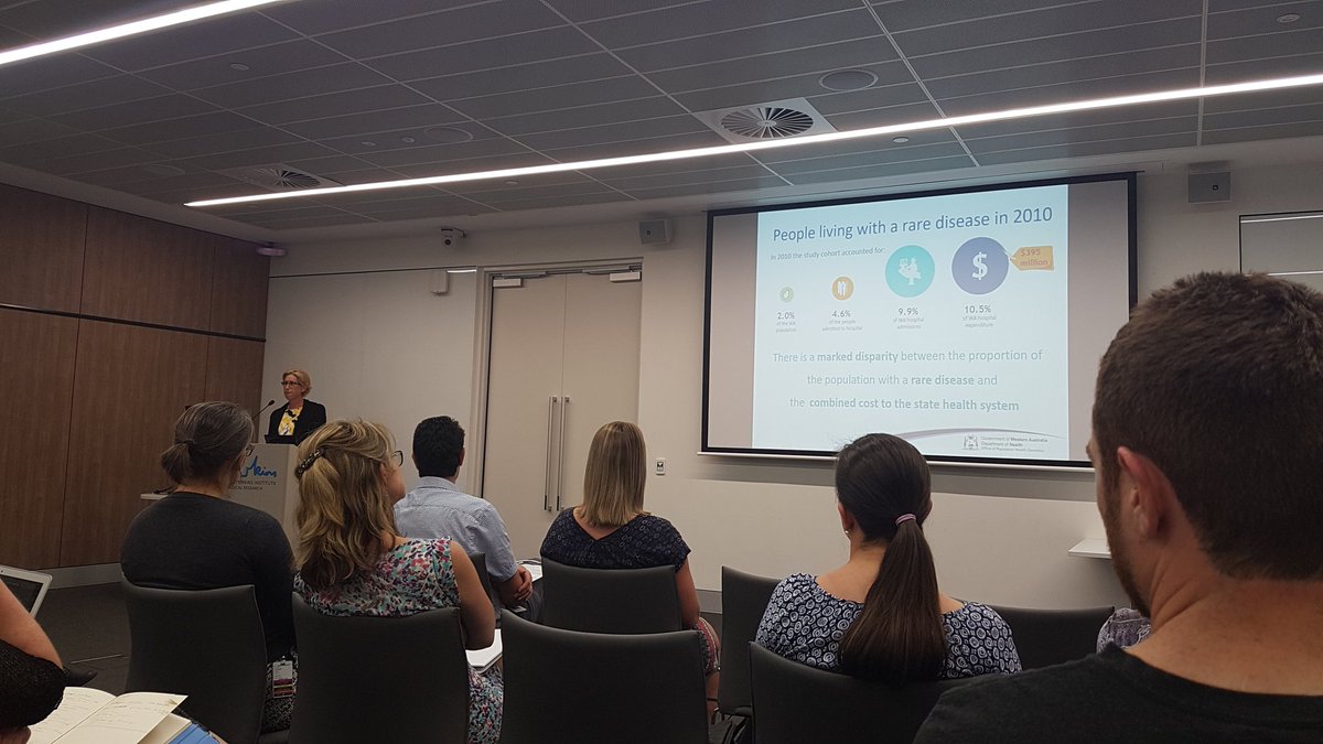 fayebowman88's tweet photo. .@Caroline_OPHG presenting research on the impact of rare diseases on the WA health care system last night. 2% of pop, 10% of hospital costs https://t.co/KOVQqmcFyO