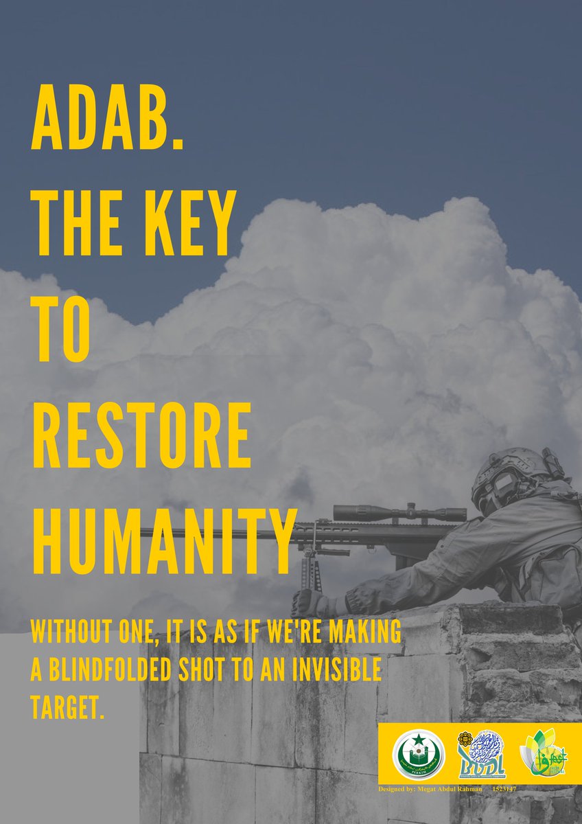 fafest16's tweet photo. "Adab. The key to restore humanity" https://t.co/26nhr3WW9J