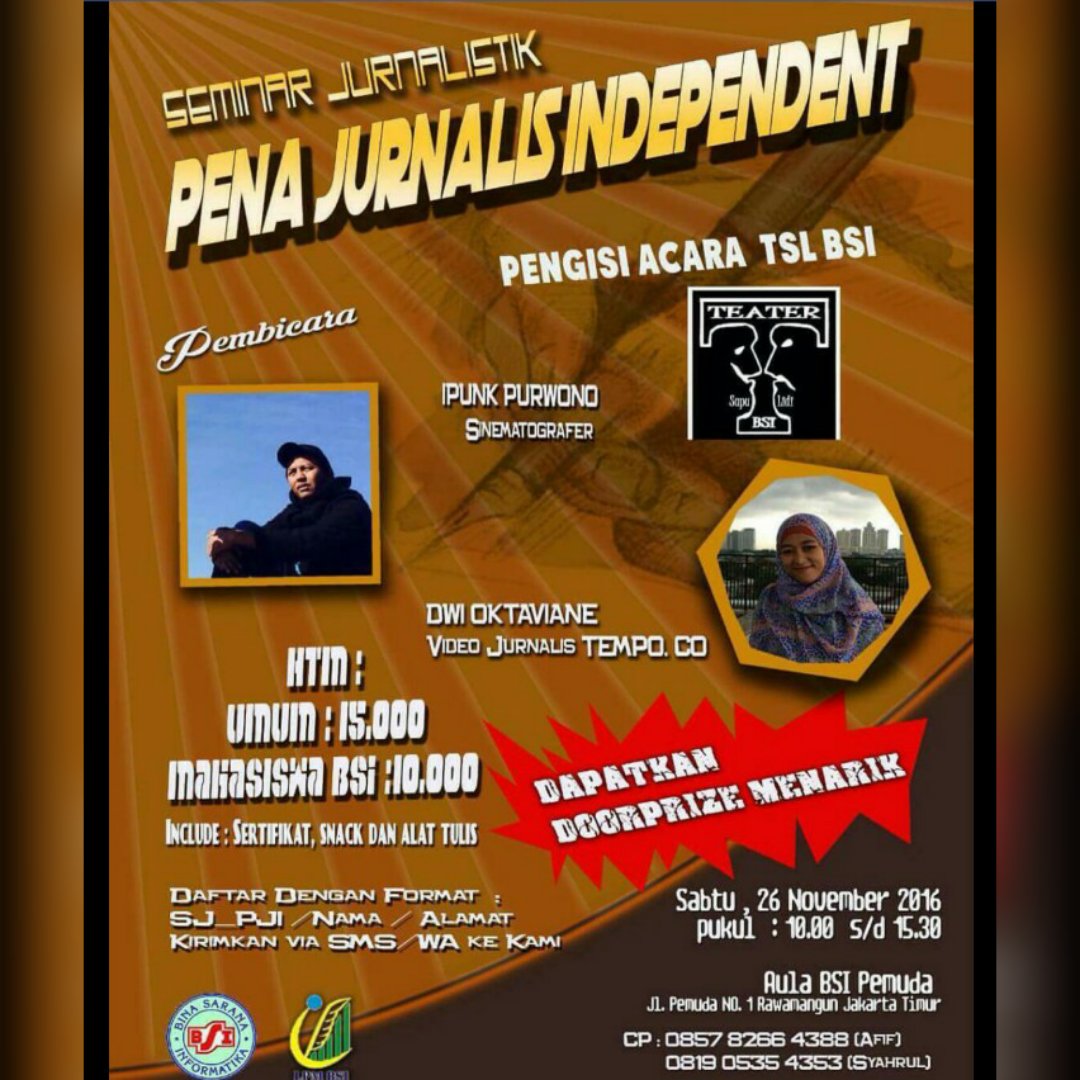 Pers Mahasiswa BSI tweet media