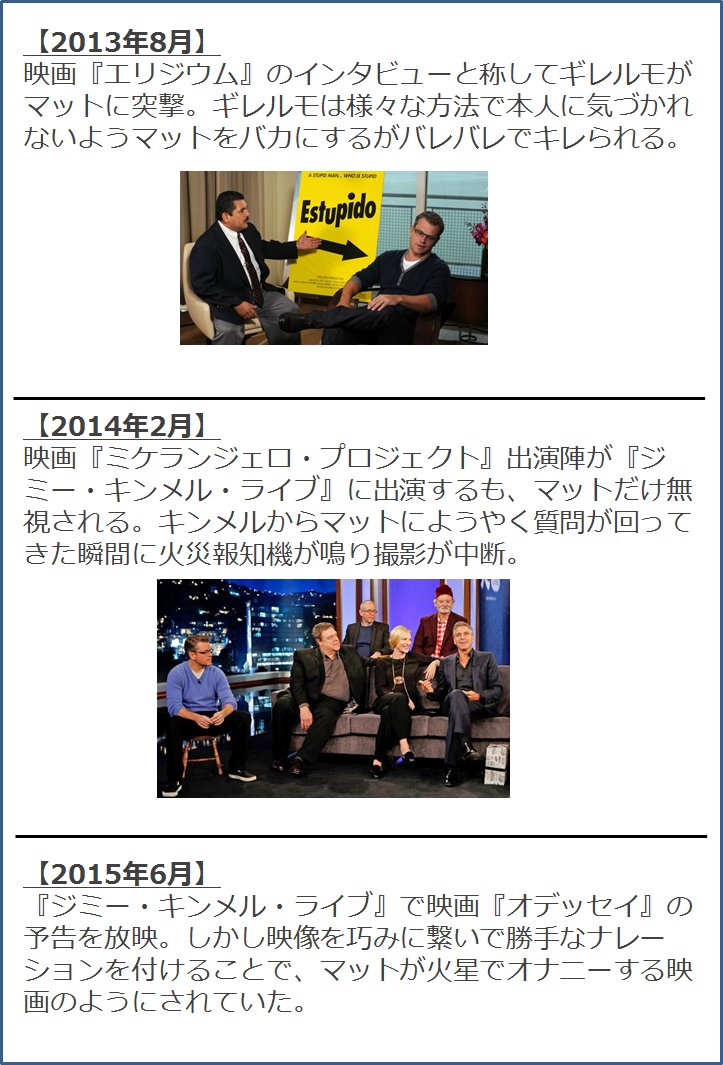 ジミー キンメルとマット デイモンの長い戦いが話題 なぜベン アフレックとの三角関係に Togetter ジミー キンメルとマット デイモンの長い戦いが話題 なぜベン アフレックとの三角関係に Togetter