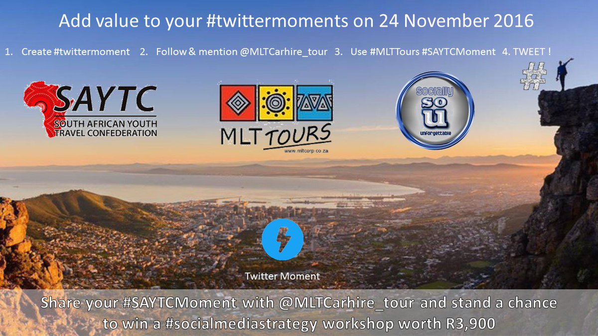 MarindaSoU's tweet photo. Today is the day! Join the #SAYTC final 2016 meeting and win with #MLTTours! https://t.co/5XtevzHKac