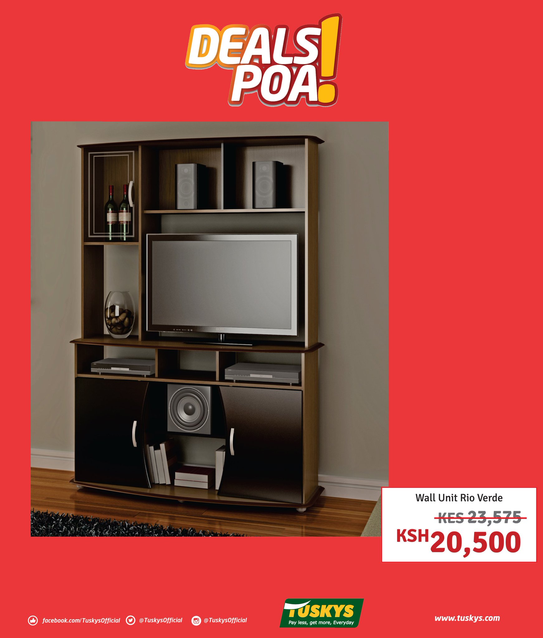 Tuskys wall units deals