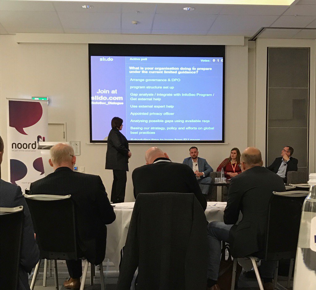 On stage discussion on Governance and Compliance #Infosec_Dialogue #Event #Infoblox #Amsterdam