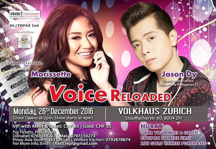MOWIEnatics_OFC's tweet photo. #VoiceReloaded in MILAN, ITALY and ZURICH, SWITZERLAND this Christmas season!See posters for details.
@JasonJamesDy https://t.co/aSKENoKtdU