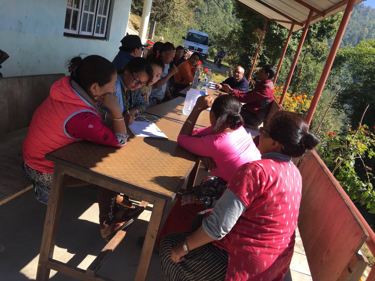 nepalcged's tweet photo. Field visit to SNNP (Mulkharka, Kunegaun &amp; Chilaune) under the WATERSHED MGMT (NGO PKG 1)  with Agriculture and Energy expert (11/17/2016) https://t.co/Zjp10CaEPs