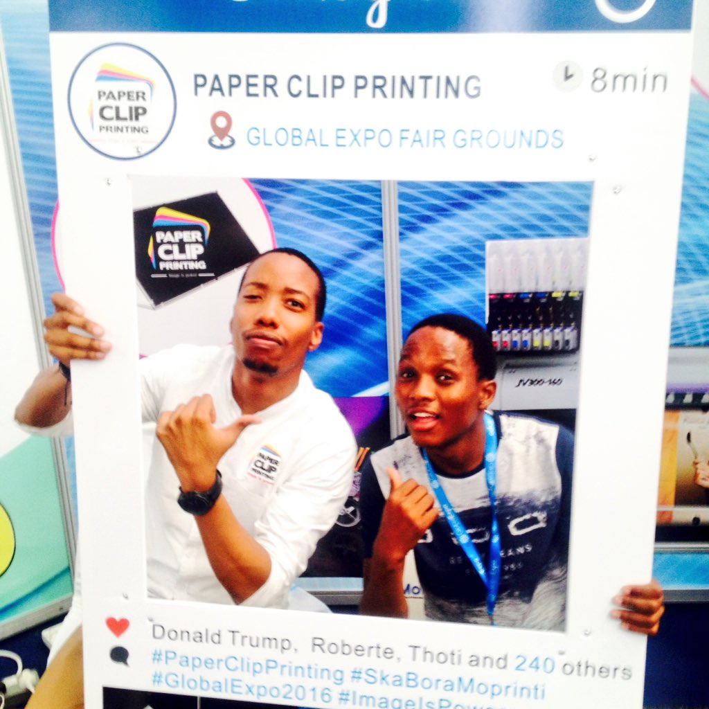 PaperClipPrint's tweet photo. WE ARE OUT AT THE #GlobalExpo2016 AND WE ARE IN FULL SWING!!

OUR PRINTERS WILL BE HERE AND WE WILL BE PRINTING ON THE SPOT!! https://t.co/Lek2lsw4yF