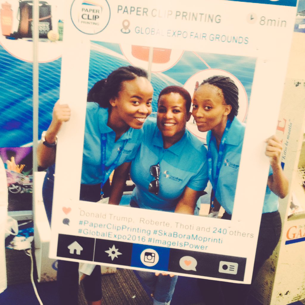 PaperClipPrint's tweet photo. WE ARE OUT AT THE #GlobalExpo2016 AND WE ARE IN FULL SWING!!

OUR PRINTERS WILL BE HERE AND WE WILL BE PRINTING ON THE SPOT!! https://t.co/Lek2lsw4yF