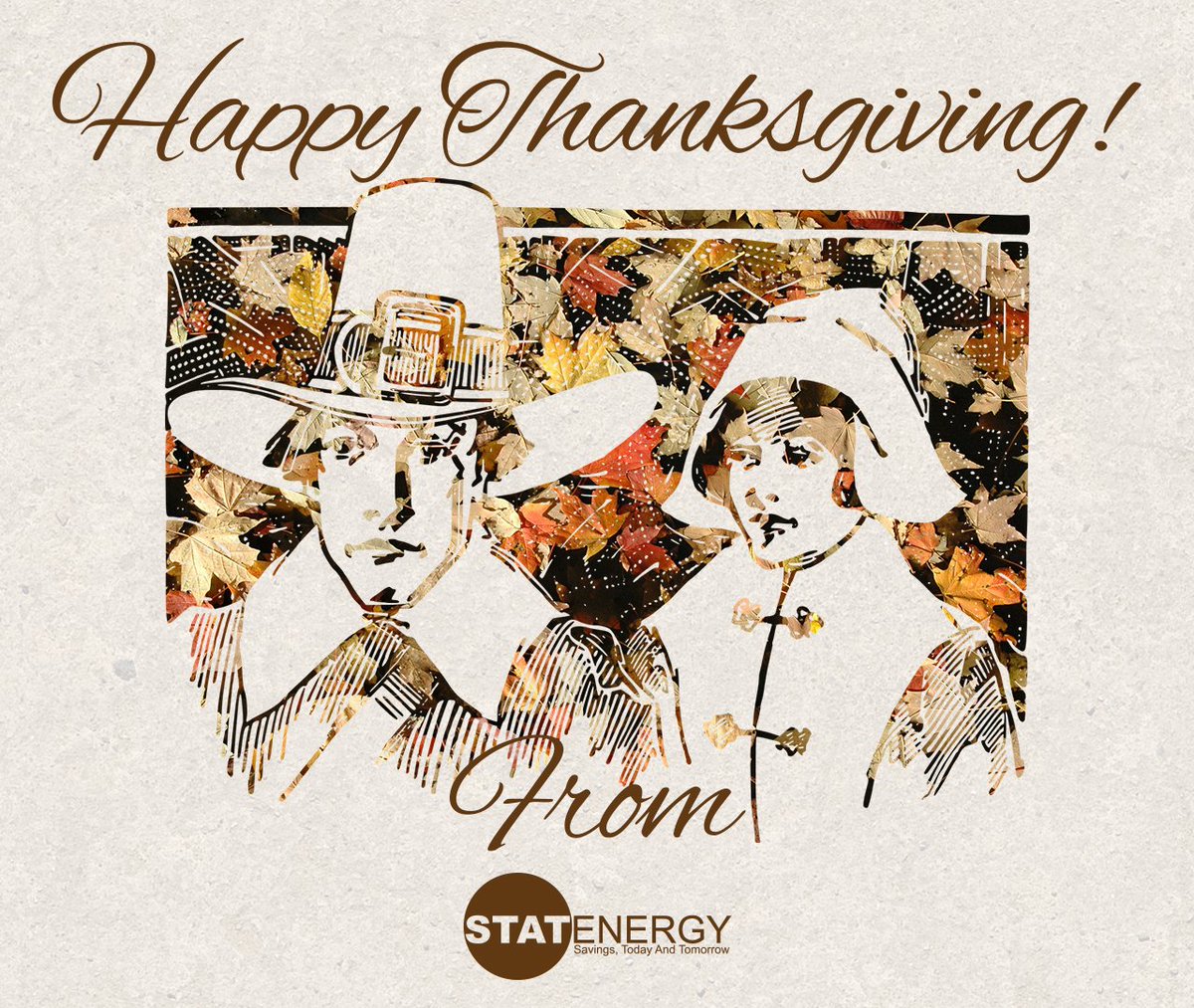 STATENERGY's tweet image. They may not have had electricity, but they had each other. Happy Thanksgiving to all of our wonderful customers!!! #STATFamily
