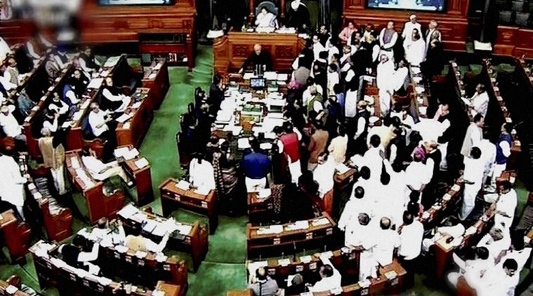 IndianExpress's tweet photo. Lok Sabha adjourned for the day due to Opposition uproar on demonetisation
https://t.co/Yy7ZqbYl9q https://t.co/r06VeWj0KA