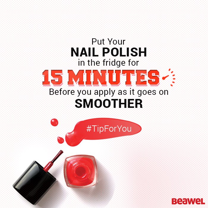 BuzzAtBeawel's tweet photo. Take note and follow this the next time you apply #nailpolish. #Tip https://t.co/0mElg8EUKs