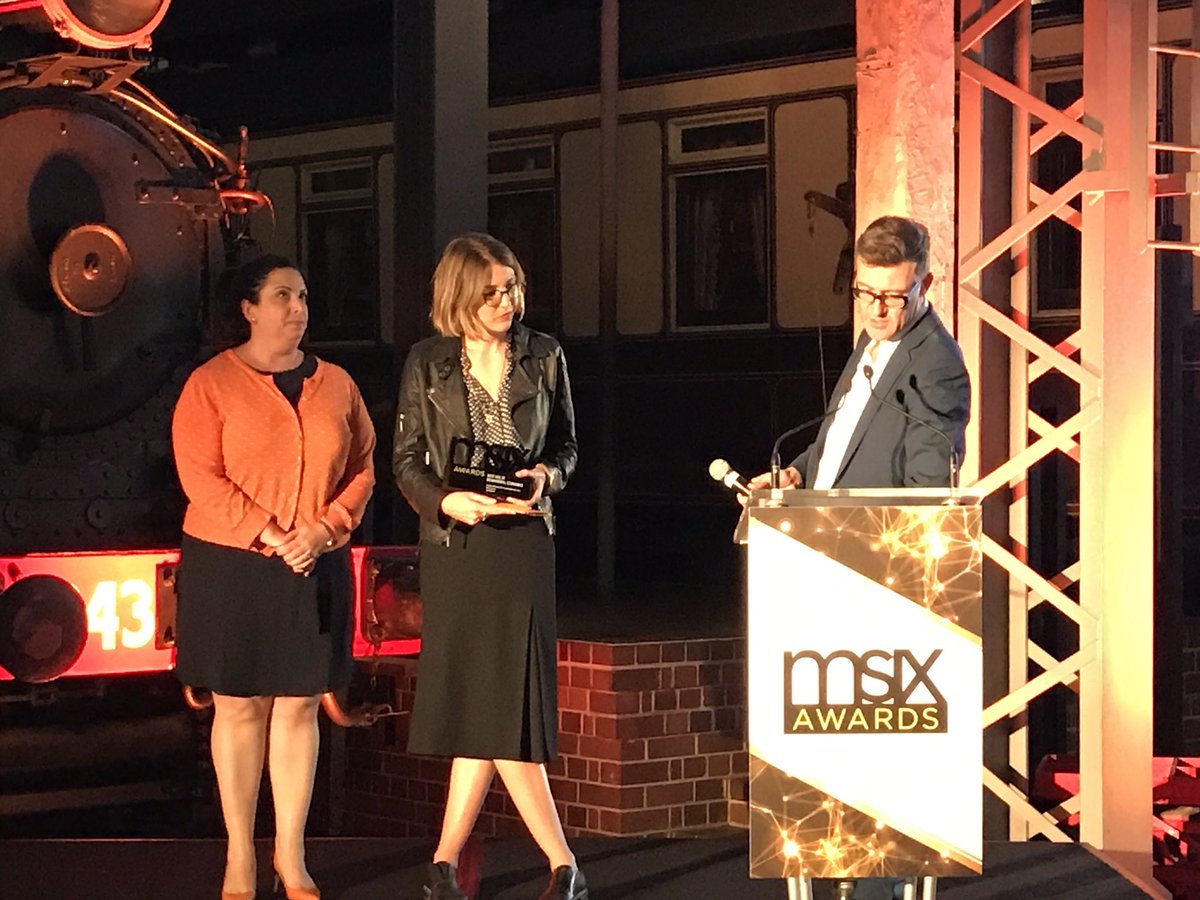 adnh103's tweet photo. Now it's @cumminspartners winning for @RedCrossAU blood services Best Biscuit #msixawards https://t.co/izAyPsyCuM
