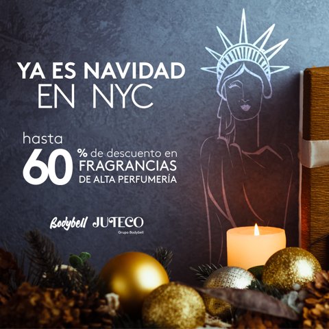 JutecoShop's tweet photo. No dejes escapar la #promoción: Ya es Navidad en NYC, hasta un -60% en alta #perfumería... ¿A qué esperas? https://t.co/4MR6xZwr0F