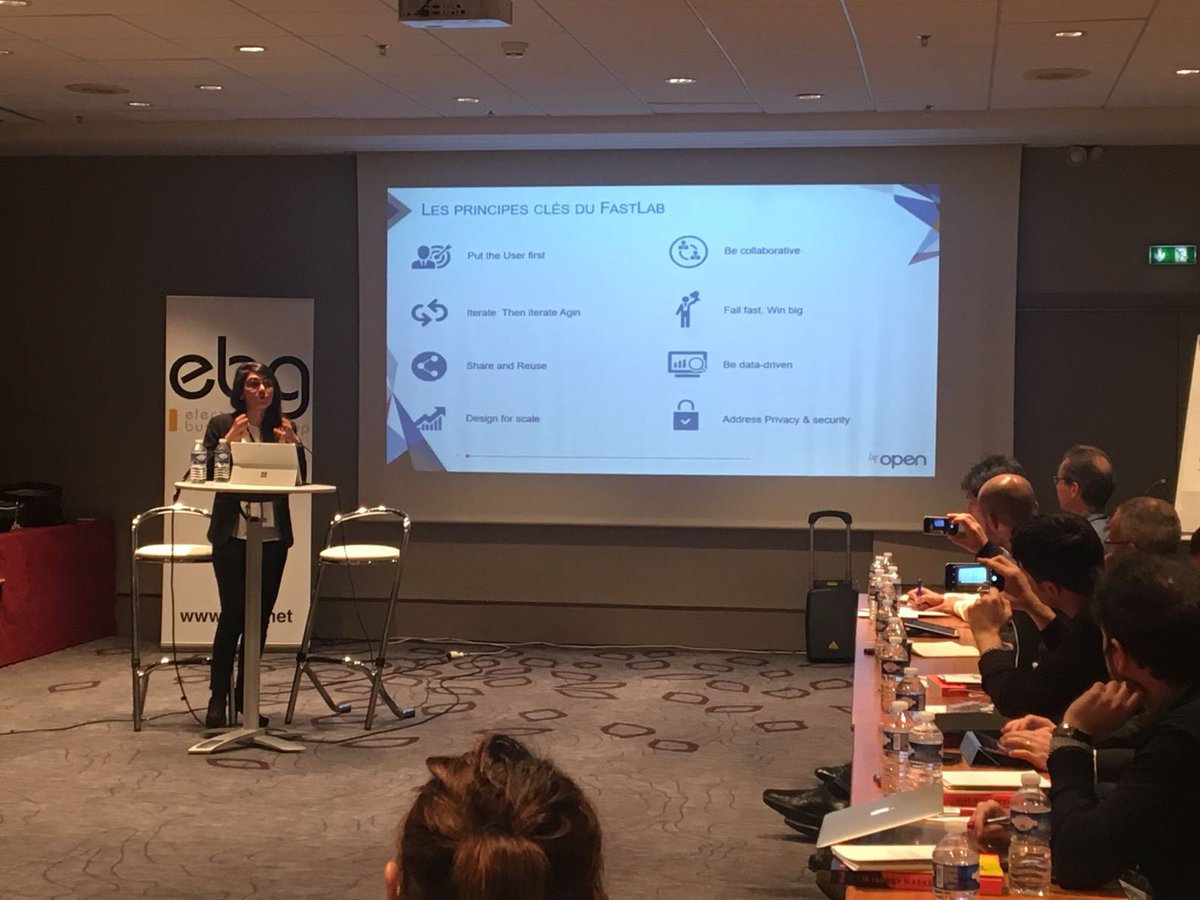 Présentation par notre FastLab Program Manager <a href="/lausayag/">Lauren</a> des principes clés du #FastLab en direct de l'<a href="/ebg/">EBG</a> #DI2016 #EBG #Digital