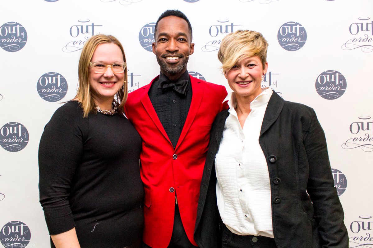 OutofOrderDoc's tweet photo. Director @amandabluglass celebrating @ the NYC premiere of @OutofOrderDoc with @miekevandersall  and @RevBertramjohnson #lgbtq #documentary https://t.co/FibMhPF7xC
