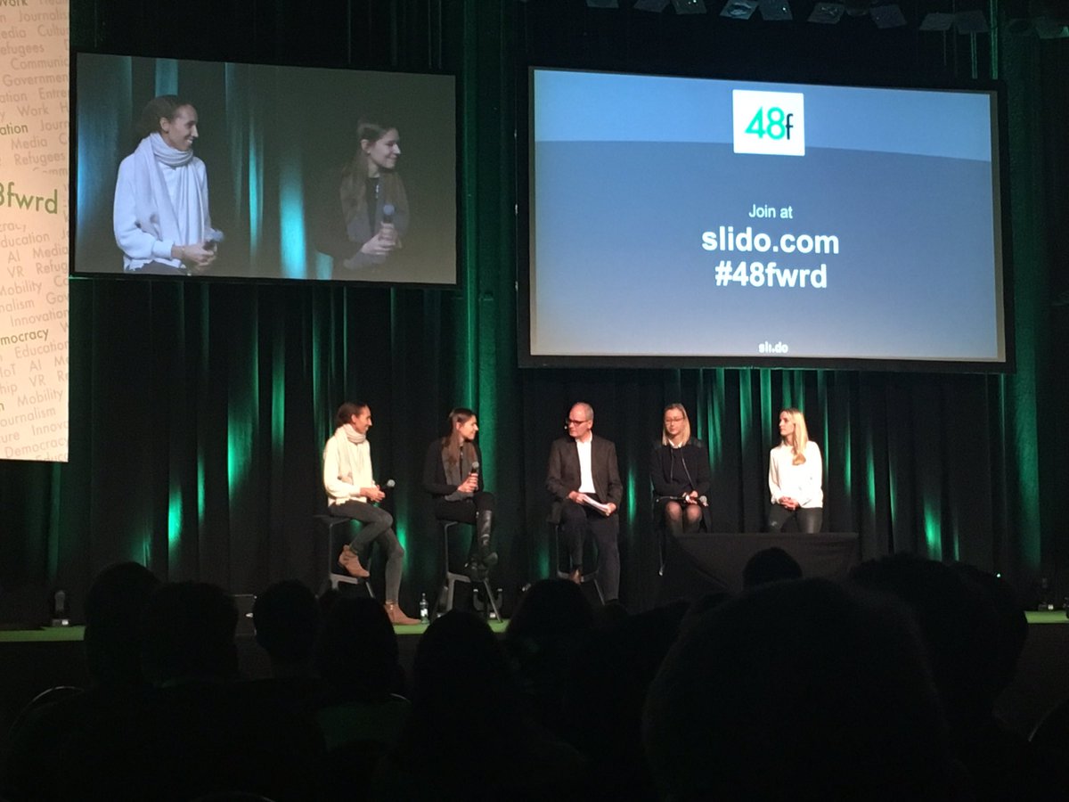 Four wonderful lady's and entrepreneur, sharing their stories about building up companies #48fwrd and thanks for taking over moderation 😉