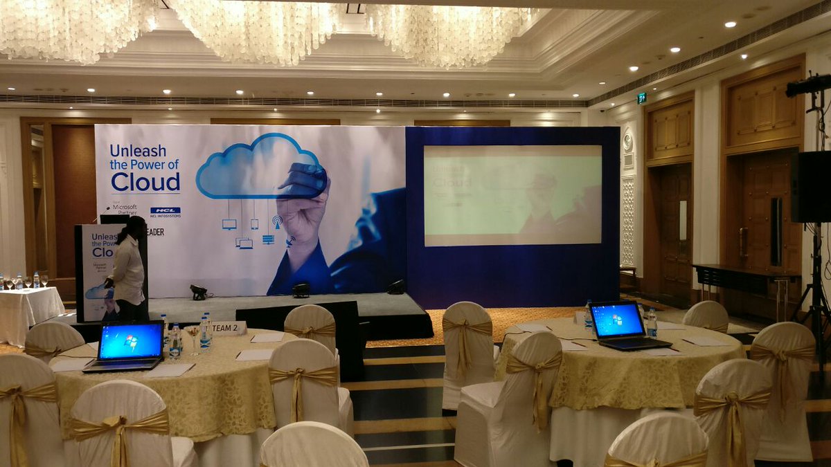 HCLScribes's tweet image. Stage is set for the #CloudComputing conference ‘Unleash the power of #Cloud’ with HCL Infosystems &amp;amp; @MicrosoftIndia. #HCLICloudConference.