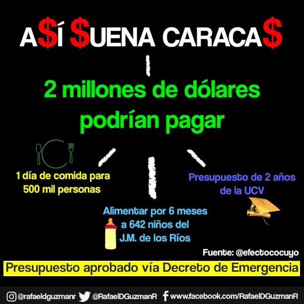 hcapriles's tweet photo. Con lo que van a derrochar en artistas internacionales pudiera pagarse presupuesto UCV!Para eso usan Decreto de Emergencia! https://t.co/Hm6b3xoOCR