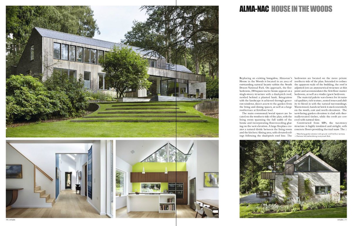 almanac_arch's tweet photo. Great to see House in The Woods featured in the Autumn edition of Inhabit https://t.co/xMTkdfWUq1 @Arch_Today @HTS_London https://t.co/kqGVTCUyt9