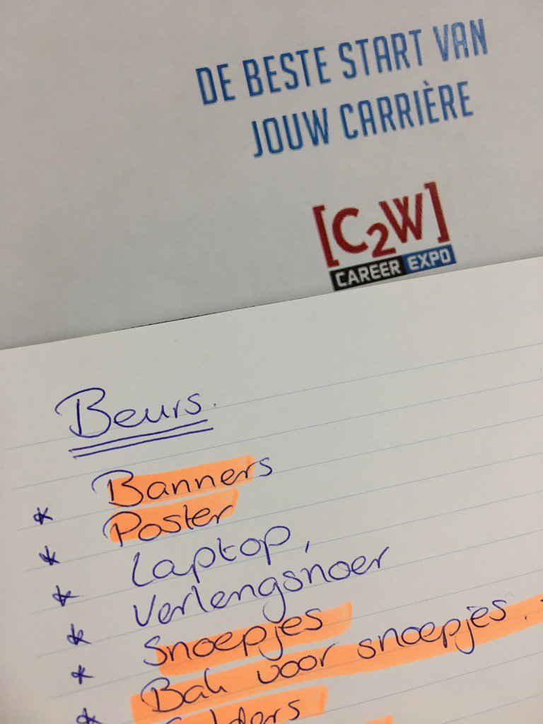 ProdexOperator's tweet photo. Wij zijn druk bezig met de voorbereidingen voor de carrièrebeurs van morgen! Zien wij jullie daar? https://t.co/d8gERorXIJ