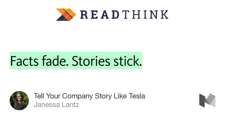 ajdaley's tweet photo. “Tell Your Company Story Like Tesla” by @janessalantz https://t.co/XQOzrSHbvS https://t.co/qFJVkvKIlx