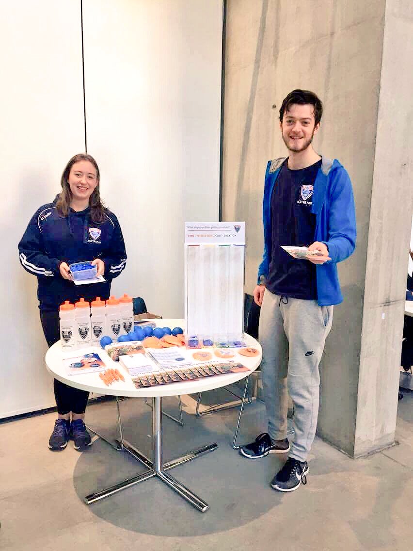 JackTomlinson18's tweet photo. Come down to the #BenzieBuilding to learn more about how to get involved with @MMUSport and to take part in our survey! @McrSchArt #MSA ๐ถ๐ท https://t.co/NOSrXmurs2