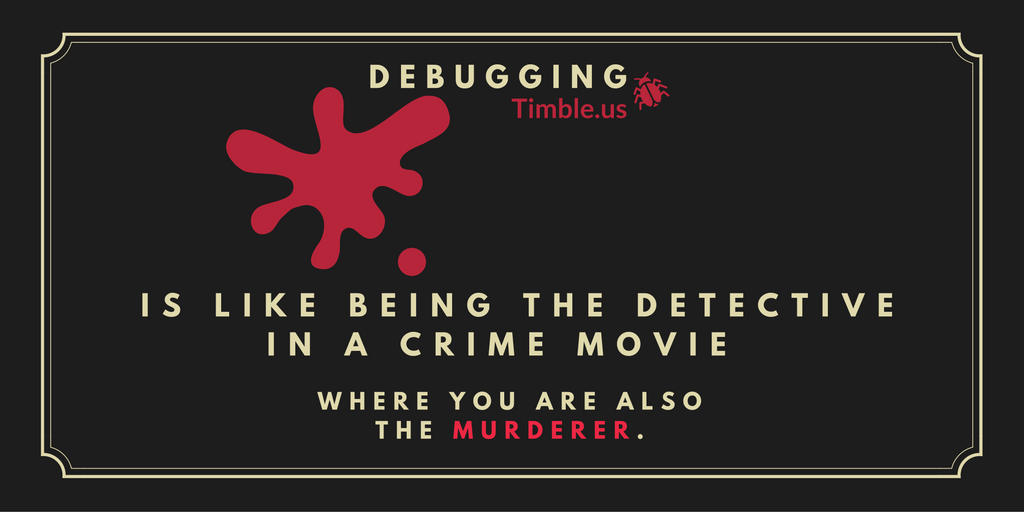 timbleus's tweet photo. Simply DEBUGGING #FridayFeeling #DevLife #devhumor #devproblems #Productivity https://t.co/4lRVeCSZTN