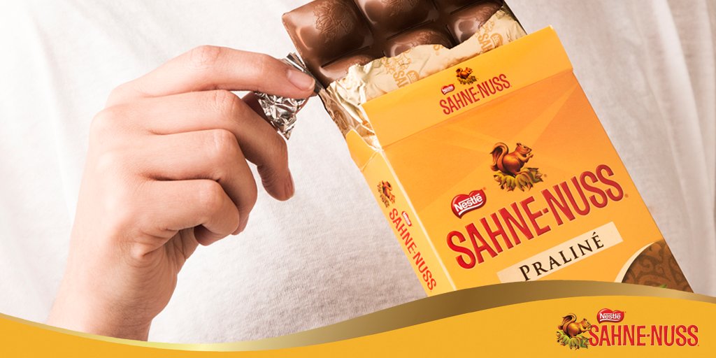 Hoy el día termina de la manera más dulce, con #SAHNENUSS Praliné.
