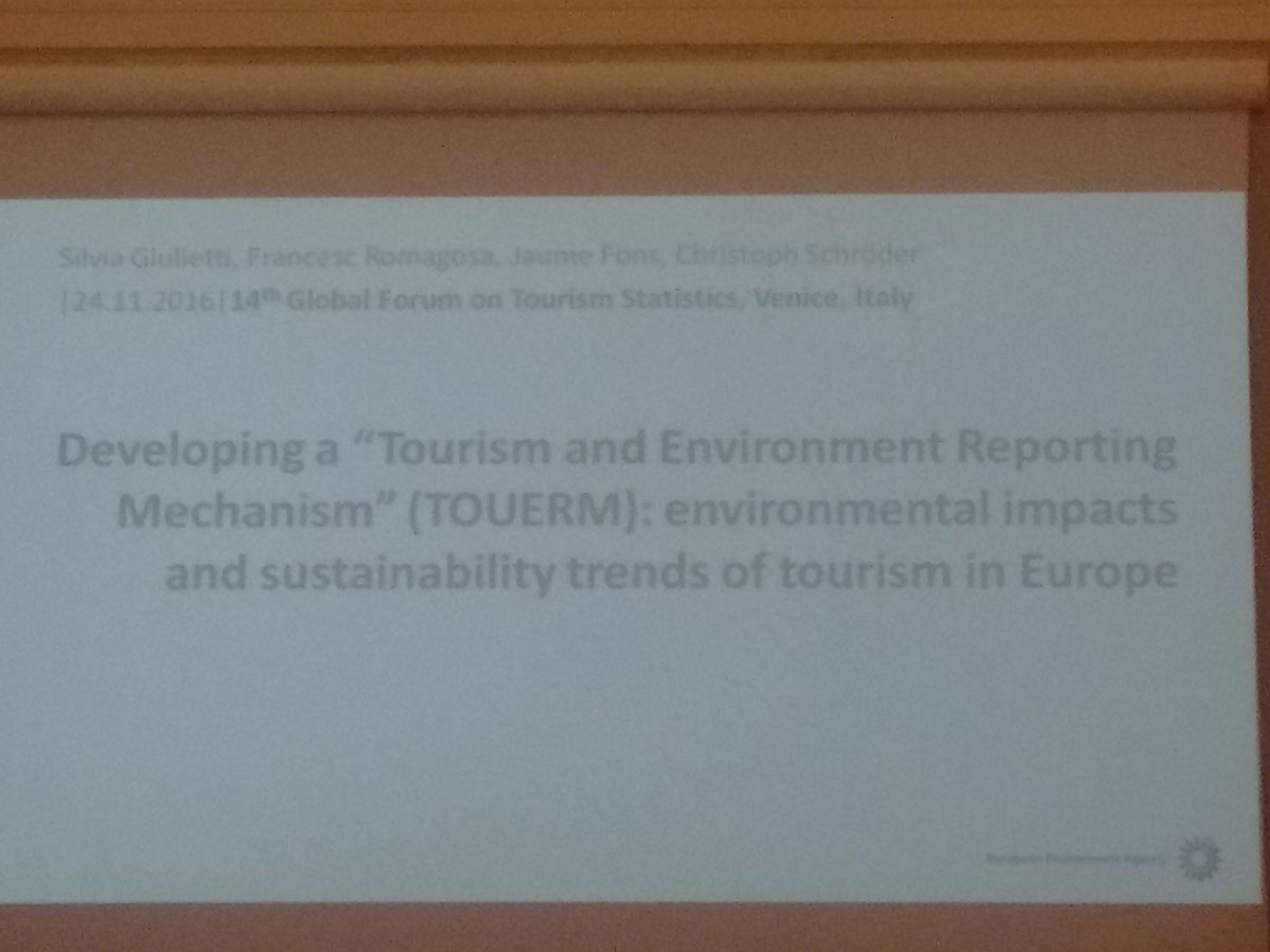 <a href="/EUEnvironment/">EU EnvironmentAgency</a> presents common paper on tourism impacts on environment at #GFTS2016Venice <a href="/Interfase_UAB/">Interfase UAB</a> 
tsf2016venice.enit.it/images/article…