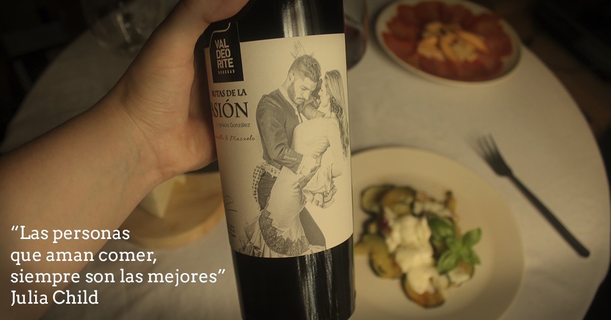 Hoy amamos comer con un Rutas de la Pasión, vino con medalla Oro en el Concours Mondial de Bruxelles.
valdeorite.com