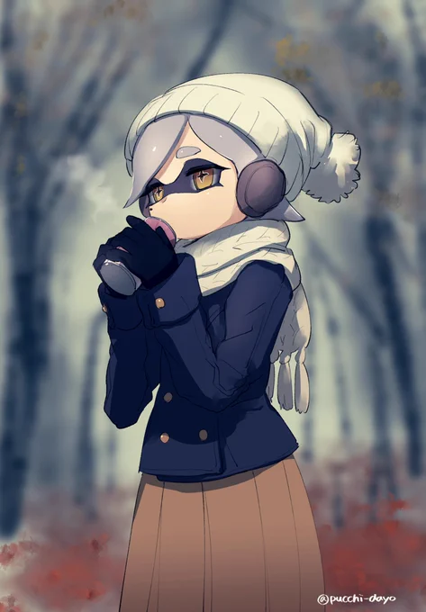 寒い日のホタルちゃんらくがき 