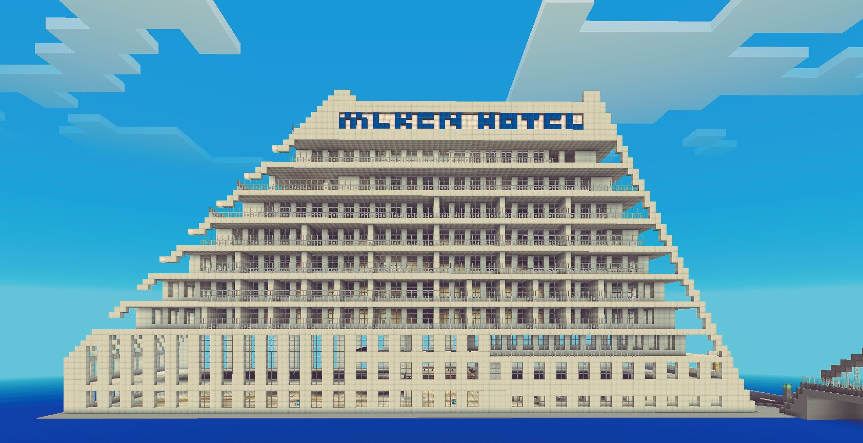 Craftboy マイクラpe 神戸にあるホテル風建物w マイクラpe マインクラフトpe 神戸メリケンパークオリエンタルホテル Minecraft街作成中 T Co Bfyozebfvb Twitter