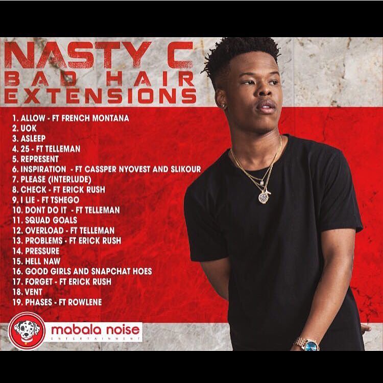 RollyNevhutanda's tweet photo. @NastyCSA_ #BadHair almost every song from the album it is lit and amazing #bestrapperinsa #hiphopoverload https://t.co/vvrgeuXiF5