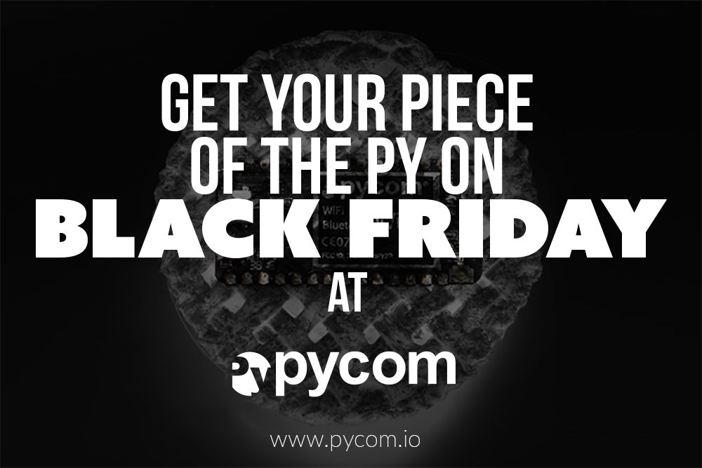 SGWirelessIoT's tweet image. TOMORROW ONLY - FRIDAY 25 NOVEMBER. Get 20% off everything. Use voucher code BLACKPY16 on our Webshop. bit.ly/2bEMVfu #IoT #LPWAN