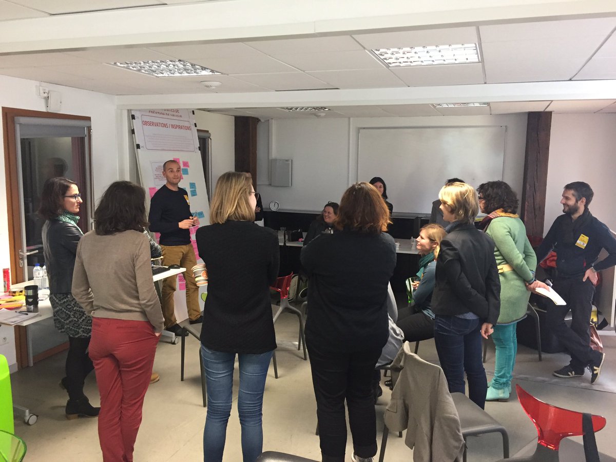 PRI_iDEV's tweet image. On se creuse les méninges aujourd'hui à @design_in_  sur "la conception centrée utilisateur" ! 🤔