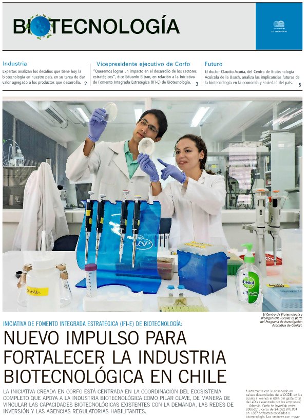 _MarioRivas's tweet photo. Especial de #Biotecnología de El Mercurio https://t.co/Mir9Ktz0Bx https://t.co/9bUiPPNA3M