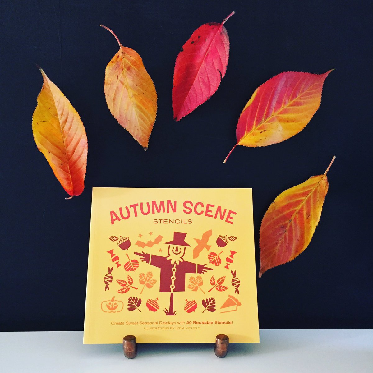 catchingdoodles's tweet photo. See out the last of the Autumn leaves with this lovely stencil book 💛#Autumnscene #lydianichols #kidsbooks #craft #stencils #seasons https://t.co/vkeGTN8aTk