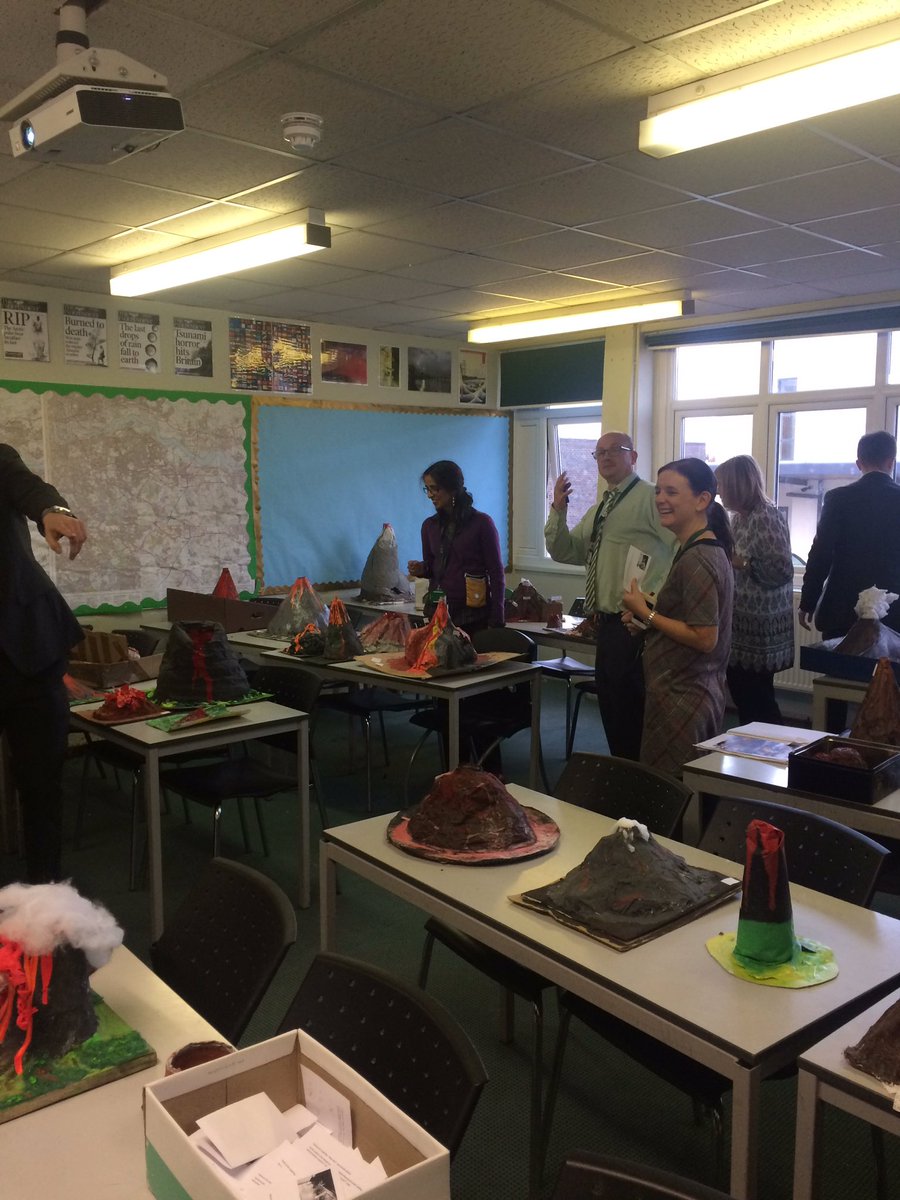 Competition time at RWS! Lots of people judging Year 8 volcanoes #explosive #lovegeography