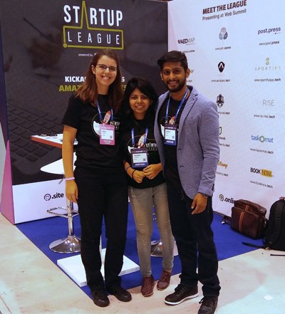 RadixRegistry's tweet photo. .@StartupLeagueHQ had a successful show at #WebSummit16 with 15 #startups displaying their products on our extensions! Throwback pictures- https://t.co/TJHs75CZ4o